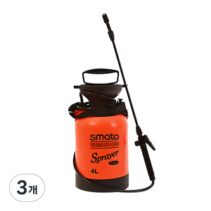 스마토 압축 분무기 4L, 혼합 색상, 3개