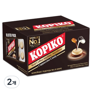 코피코 마요라 카푸치노맛 캔디 블리스터 팩 12p, 384g, 2개