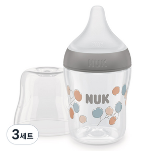 누크 퍼펙트매치 젖병 + 젖꼭지 S 세트, 코튼, 150ml, 3세트