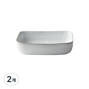 까사무띠 노세 스벨트 사각 볼 20cm, 스톤, 2개
