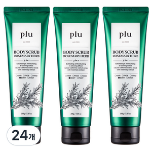 플루 바디스크럽 로즈마리허브향, 200g, 24개