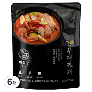 미정당 스팸 부대찌개, 6개, 350g