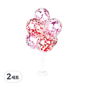 파티쇼 풍선꽂이장식세트70cm 컨페티, 4번, 2세트