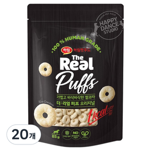 하림펫푸드더리얼 강아지 퍼프 쌀과자, 오리지널, 85g, 20개