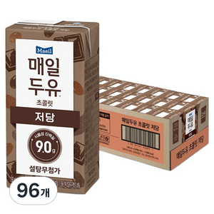 매일두유 저당 초콜렛, 96개, 190ml