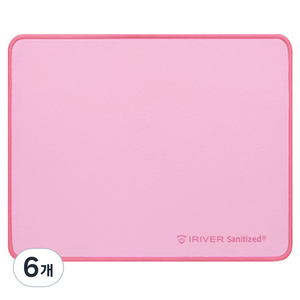 아이리버 항균 마우스패드 Medic-SMP300, 핑크, 6개