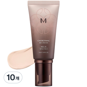 미샤 M 초보양 비비크림 SPF30 PA++, 21호화사한베이지, 50ml, 10개