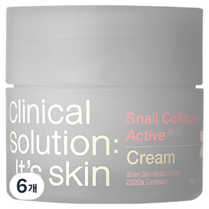 잇츠스킨 스네일 콜라겐 액티브 크림, 6개, 50ml
