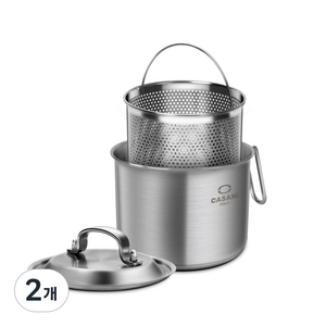 까사니 인덕션 쿠치나 멀티팟 올스텐 냄비 2.3L, 16.5cm, 2개