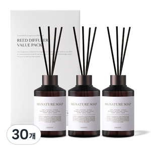 에이센트 퍼퓸드 디퓨저, 시그니처솝, 200ml, 30개