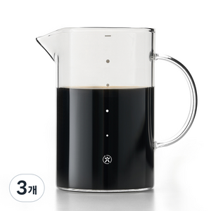 빈플러스 내열유리 핸드드립 커피서버 SG600, 600ml, 3개, 단품