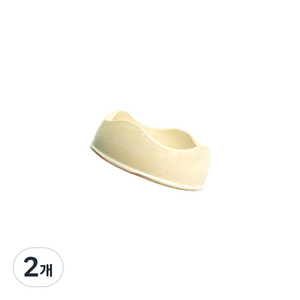 비코펫츠 오드펫 반려동물 보울 식기 XS, 2개, 아이보리