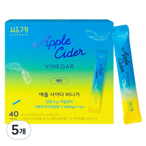 쌍계명차 애플사이다비니거 레몬, 200g, 5개