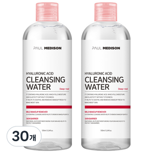 폴메디슨 히알루론산 클렌징 워터, 510ml, 30개