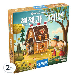 공간27 브레인티저스 동화게임 헨젤과그레텔 보드게임, 혼합색상, 2개