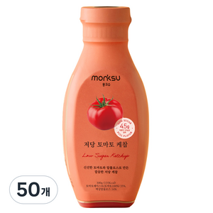몽크슈 저당 토마토 케찹, 300g, 50개