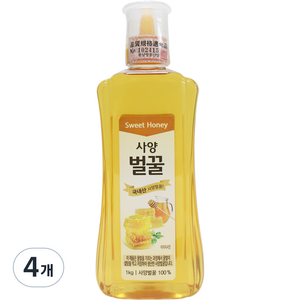 OrganicStory 사양벌꿀, 4개, 1kg