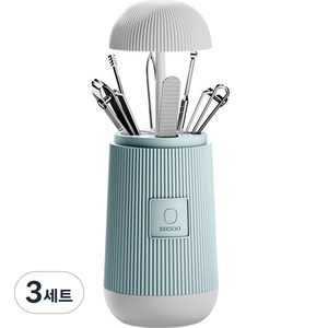 리마 팝업 올인원 위생도구 6종 + 케이스 패키지 세트, 블루, 3세트