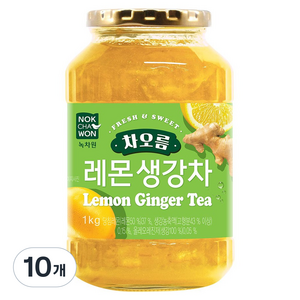 녹차원 차오름 레몬생강차, 1kg, 1개입, 10개