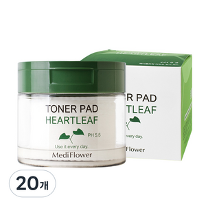 메디플라워 어성초 토너 패드 180ml, 60매입, 20개
