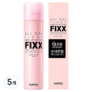 쏘내추럴 올 데이 타이트 메이크업 세팅 픽서, 250ml, 5개