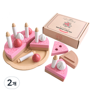앤도르프 원목 생일케이크 블록 31p, 혼합색상, 2개