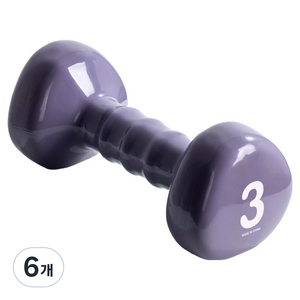 아이워너 삼각 PVC 아령, 3kg, 6개