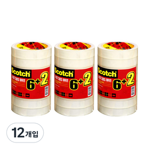 쓰리엠 스카치 물레방아 다용도 테이프 리필 18mm x 20m 8p, 12개입