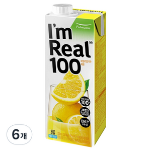 아임리얼 100 레몬, 6개, 730ml