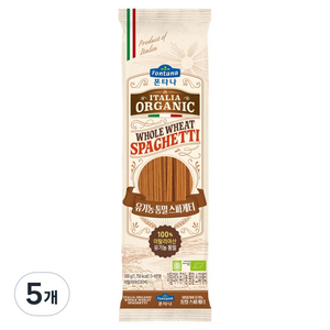 폰타나 이탈리아 유기농 통밀 스파게티, 500g, 5개