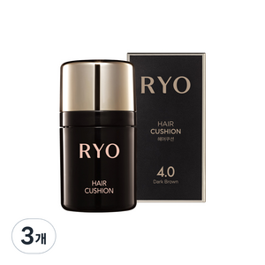 려 헤어쿠션 7g, 짙은갈색, 3개