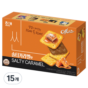 해태에이스 씬 솔티카라멜, 145g, 15개