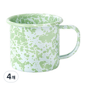 크로우캐년홈 D11 마블 머그컵 340ml, 민트, 4개
