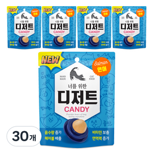 너를위한디저트 고양이 캔디, 연어맛, 3.5g, 30개