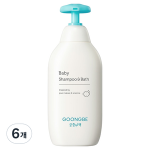 궁중비책 베이비 샴푸 앤 바스 올인원 클렌저, 350ml, 6개