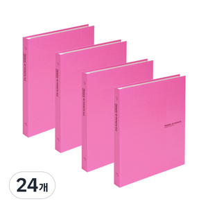 드림산업 트레비엥 클리어화일 40매, 분홍, 24개