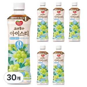동원보성홍차 아이스티 제로 샤인머스캣, 500ml, 30개