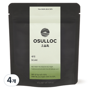 오설록 세작 녹차, 40g, 1개입, 4개