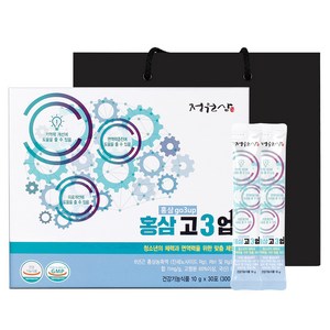 정원삼 홍삼스틱 고3업 + 쇼핑백, 30회분, 1개
