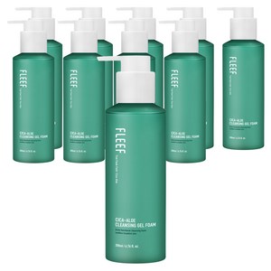 플리프 시카 알로에 클렌징 젤 폼, 200ml, 10개