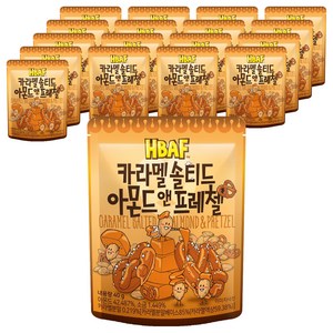 바프 카라멜 솔티드 아몬드 앤 프레첼, 40g, 18개