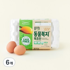 풀무원 동물복지 목초란, 15구, 6개