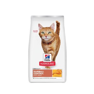 힐스사이언스다이어트 어덜트 고양이 기능성 사료, 헤어볼, 3.17kg, 1개