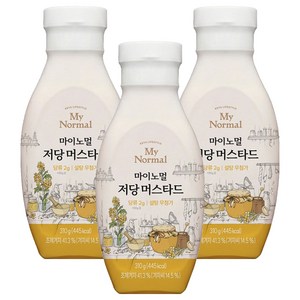 마이노멀 저당 머스타드, 310g, 3개