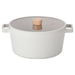 네오플램 인덕션 피카 양수냄비, 26cm, 오프화이트샌드, 1개