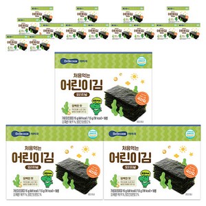 베베쿡 처음 먹는 어린이김, 15g, 18개, 오리지널