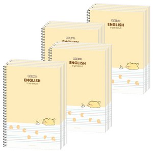포포팬시 라이노 초등 영어노트, 옐로우, 20개