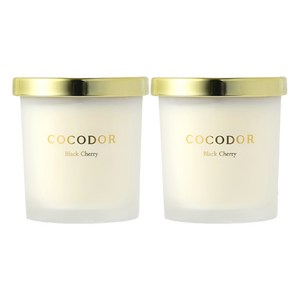 코코도르 소이캔들 스몰자, 블랙체리, 130g, 2개