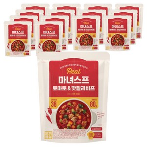 한끼통살 실온 마녀스프 토마토 & 핫칠리비프, 15개, 300g