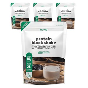 비단식당 단백질 블랙미숫가루, 800g, 4개